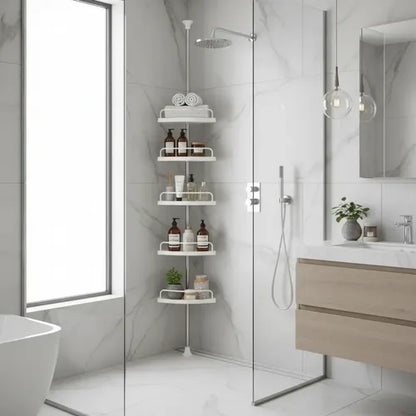 BathFlex® —  Esquinero Organizador de Baño Ajustable